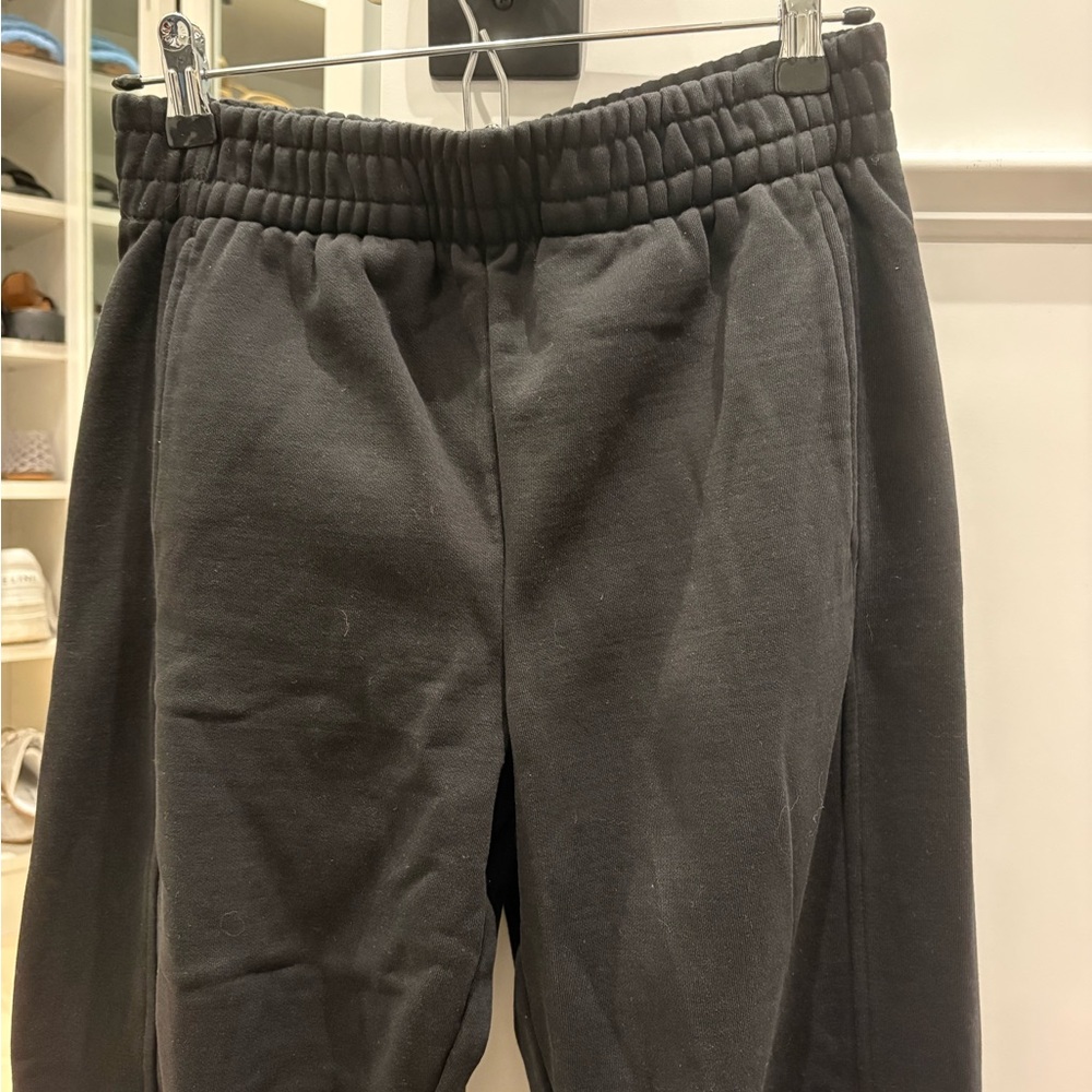 Women’s Mango black wide leg sweatpants size small with pockets - Picture 5 of 7